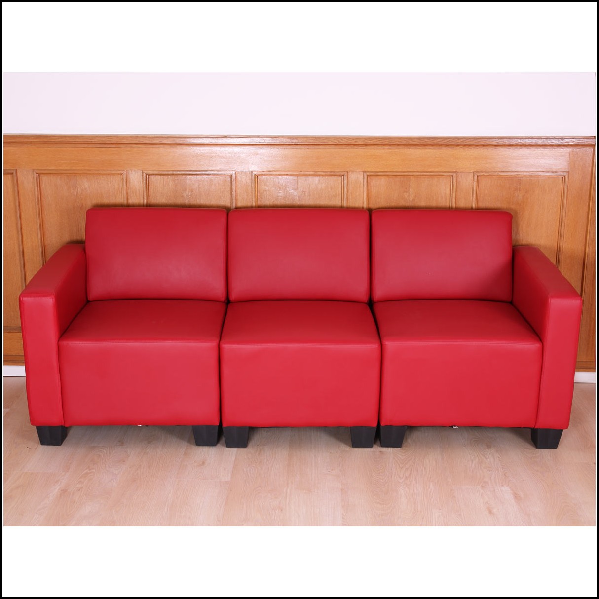 Sofa 3 Sitzer Rot