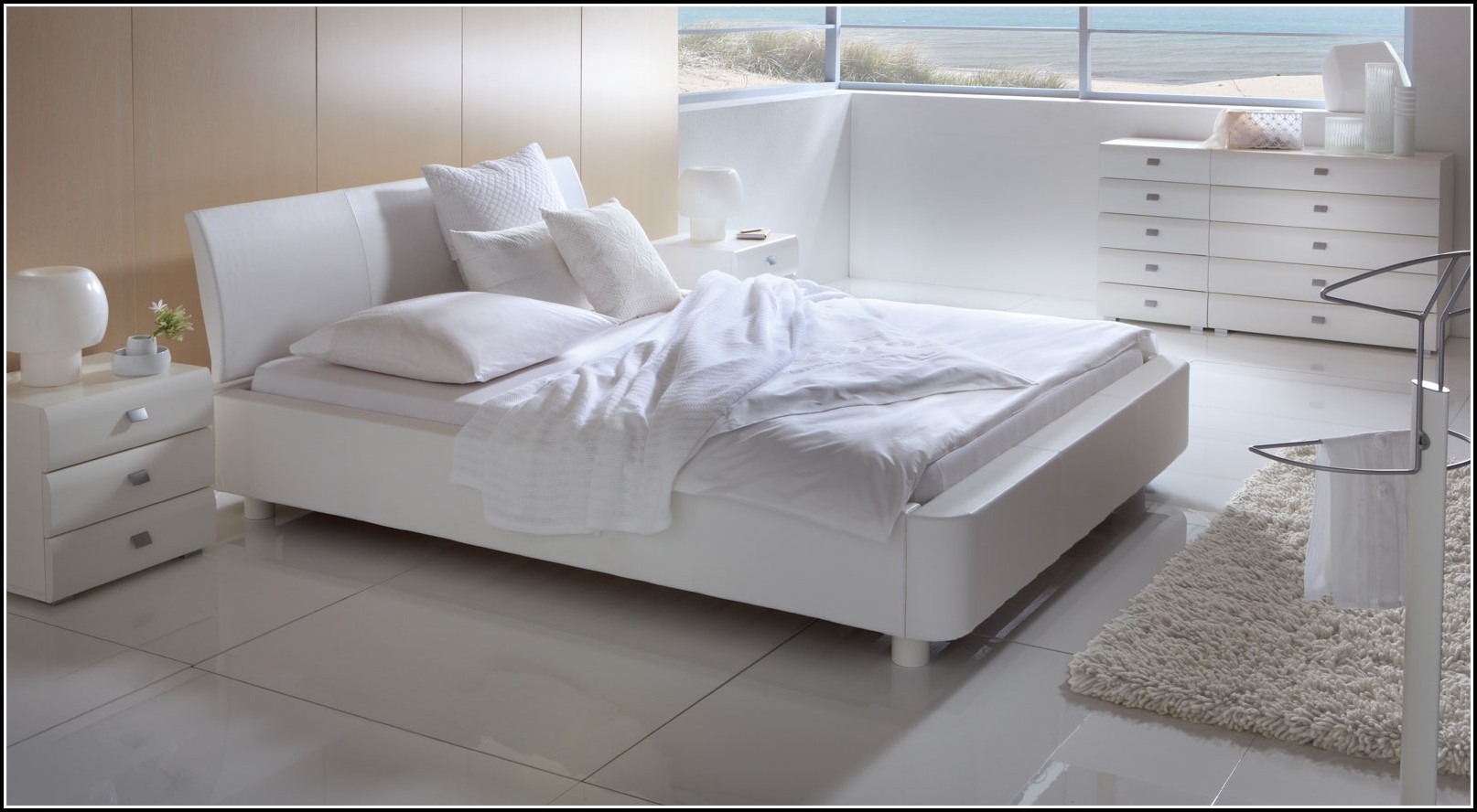 Bett 140x200 Weiß Bettkasten