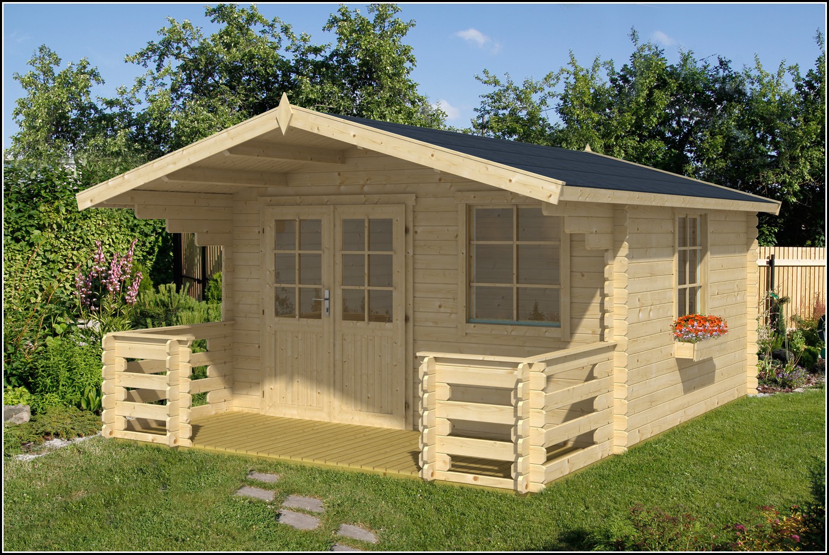 Gartenhaus Mit Terrasse Holz