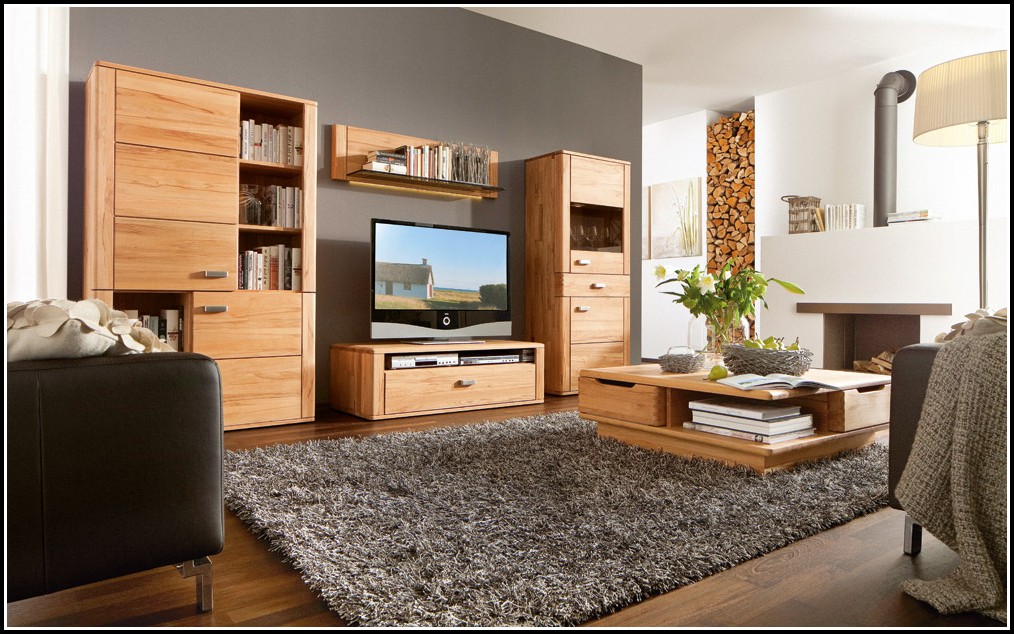 Massivholzmöbel Wohnzimmer Modern