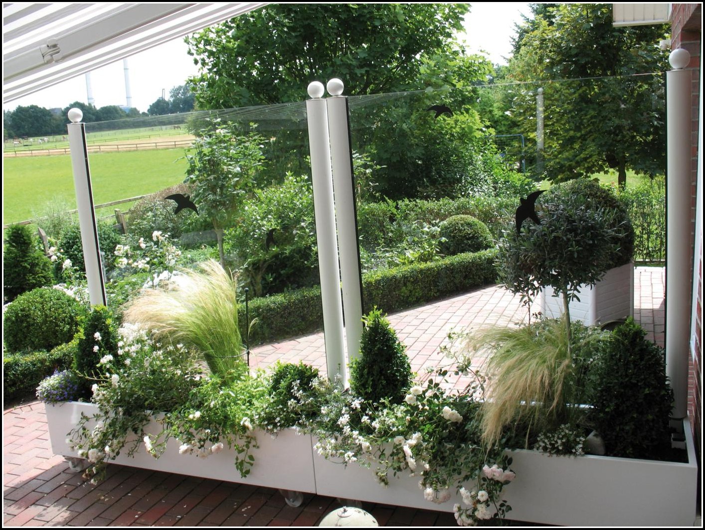 Windschutz Für Terrassen Aus Glas