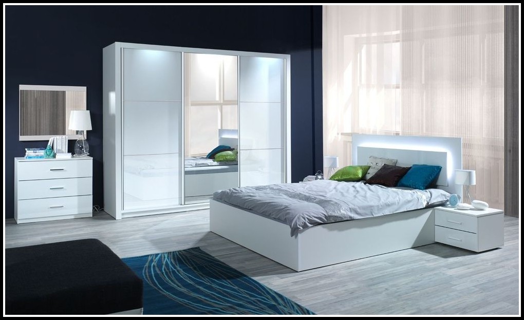 Komplett Schlafzimmer Mit Bett 140x200