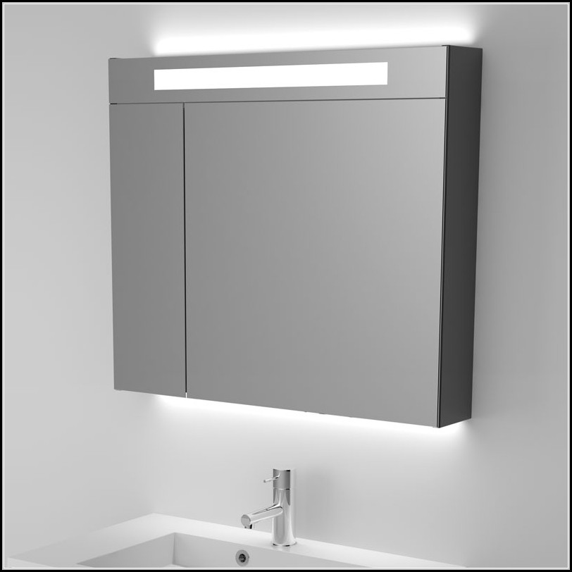Bad Spiegelschrank Mit Beleuchtung 80 Cm