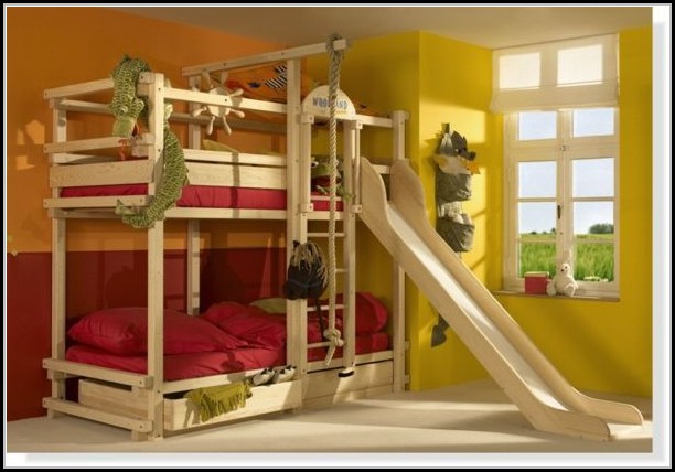 Kinderzimmer Mit Rutsche Bett