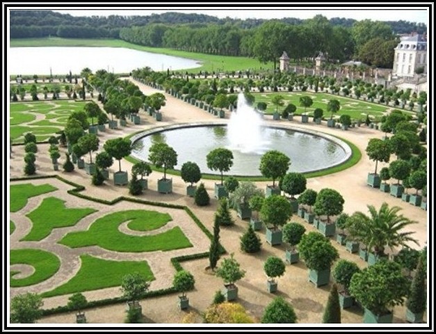 Schloss Versailles Garten Vogelperspektive