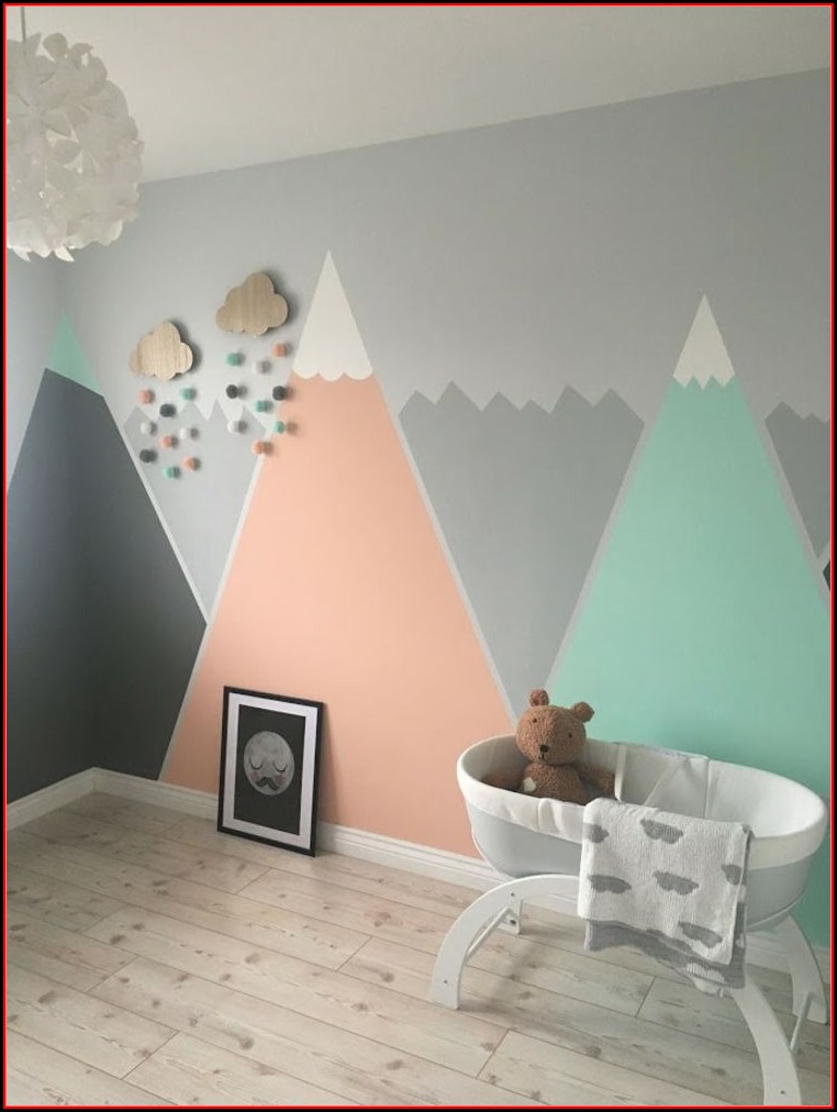 Babyzimmer Ideen Wandgestaltung Mädchen