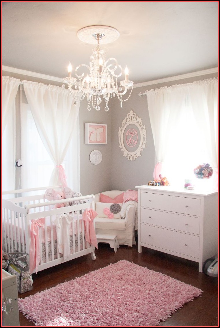 Babyzimmer Mädchen Ideen Grau Rosa