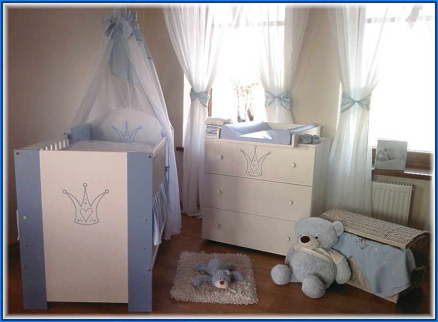 Babyzimmer Krone Blau