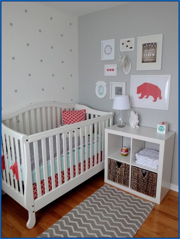 Babyzimmer Wandgestaltung Grau