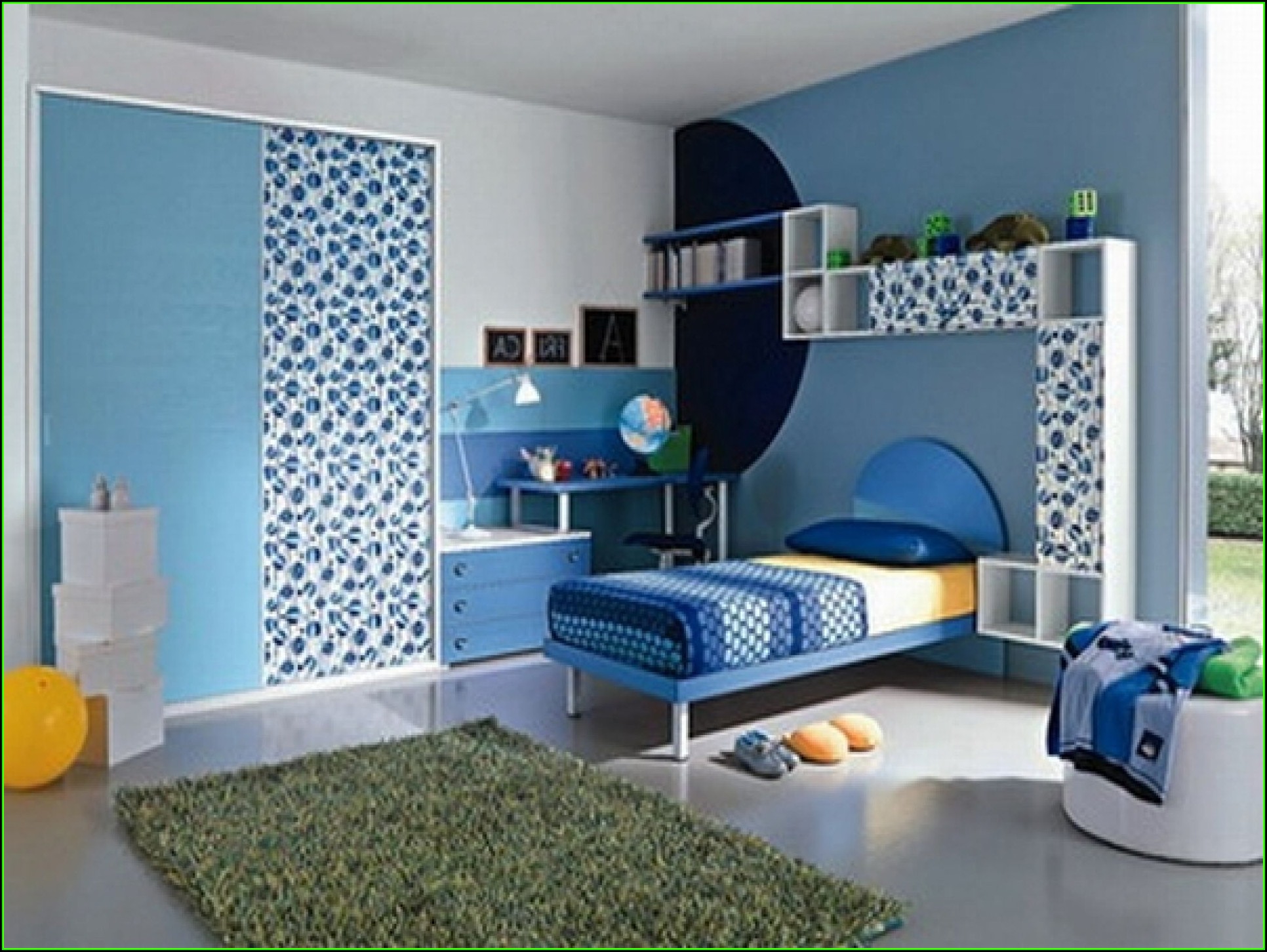 Schlafzimmer Streichen Ideen Blau