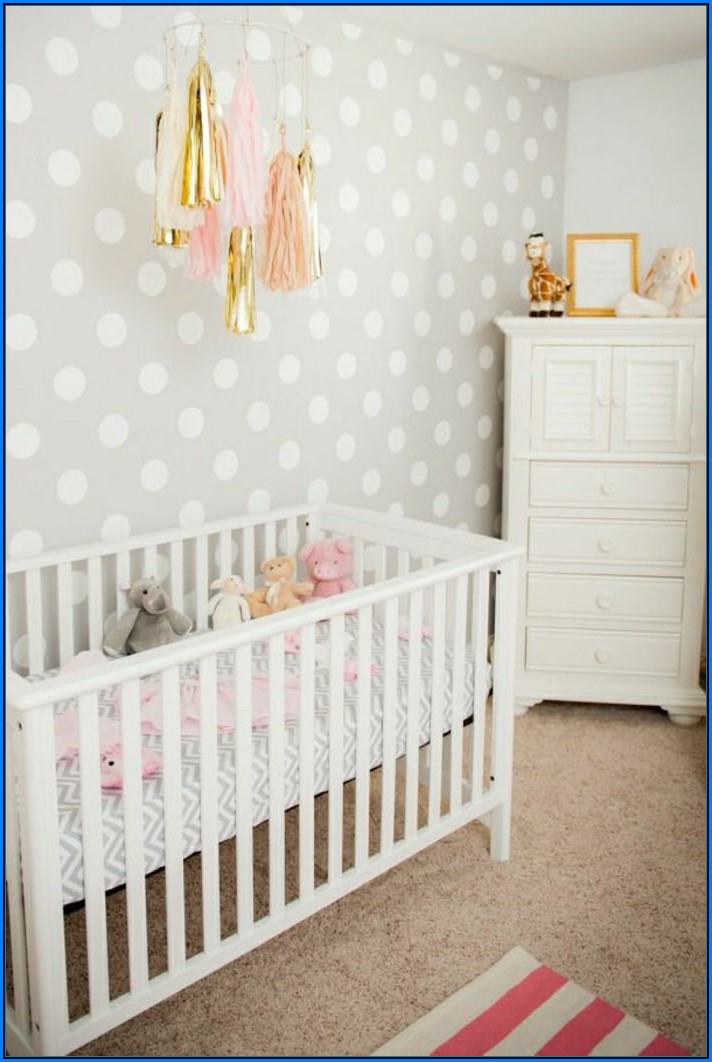 Wandgestaltung Babyzimmer Grau