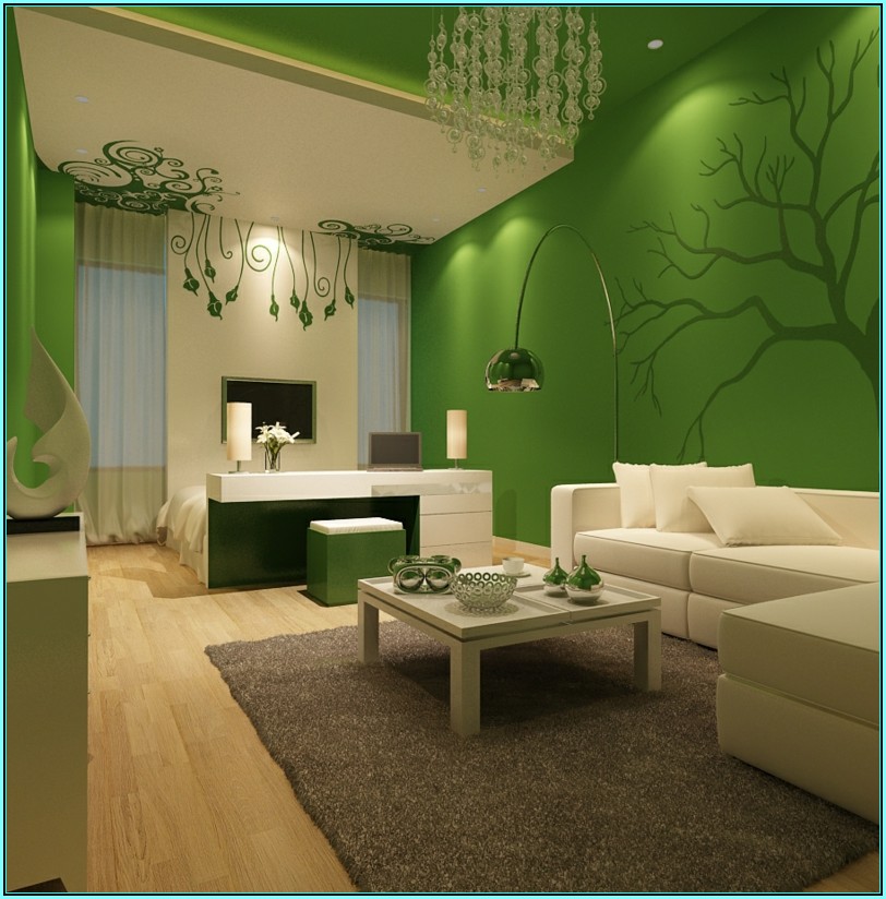 Wohnzimmer Ideen Braun Grün