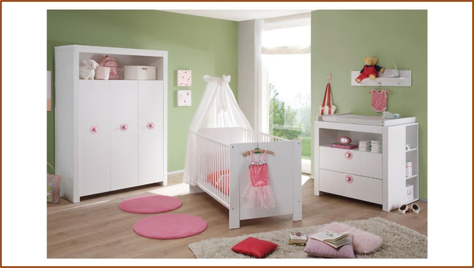 Babyzimmer Set Olivia Weiß 3 Teilig Wickelkommode Babybett Kleiderschrank