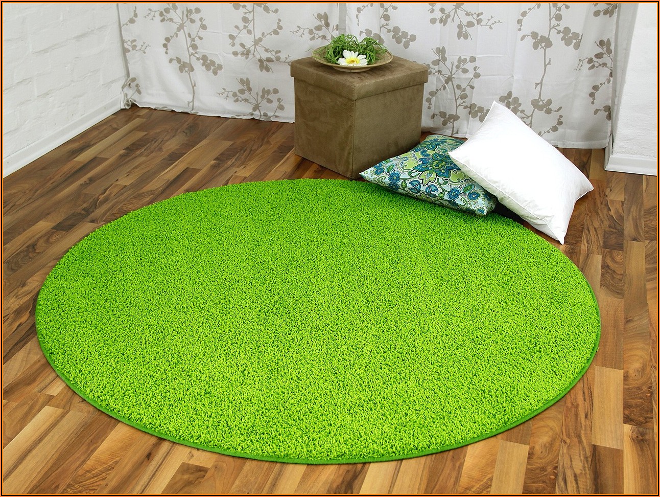 Kinderzimmer Teppich Rund Grün