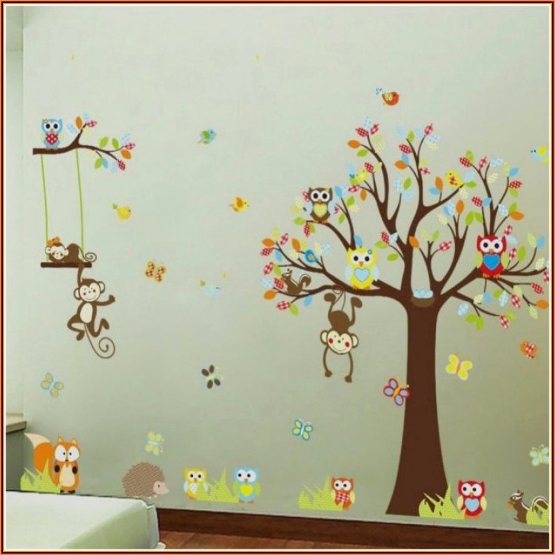 Kinderzimmer Wandgestaltung Tiere
