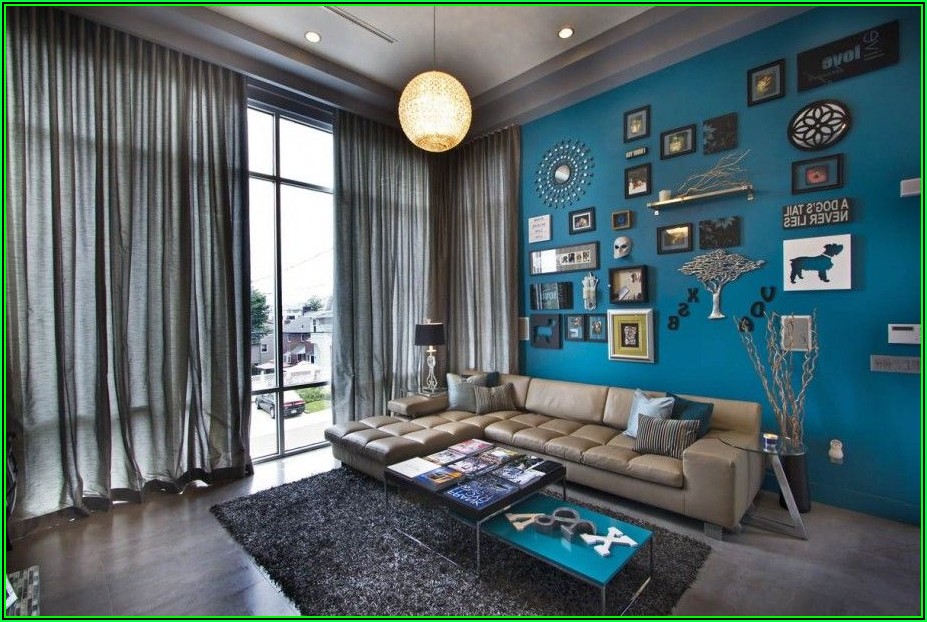 Wohnzimmer Streichen Ideen Blau