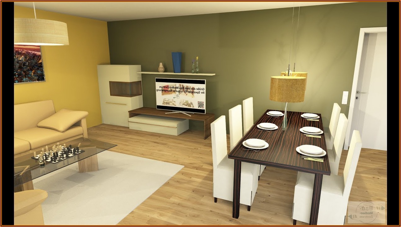 Küche Esszimmer Wohnzimmer In Einem Raum