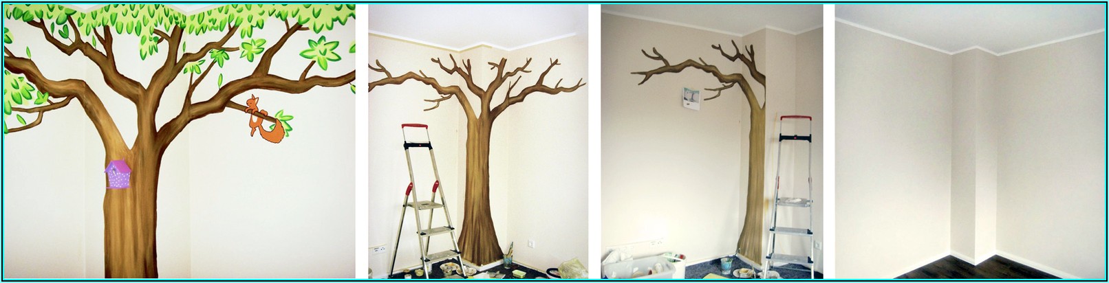 Baum An Die Wand Malen Kinderzimmer