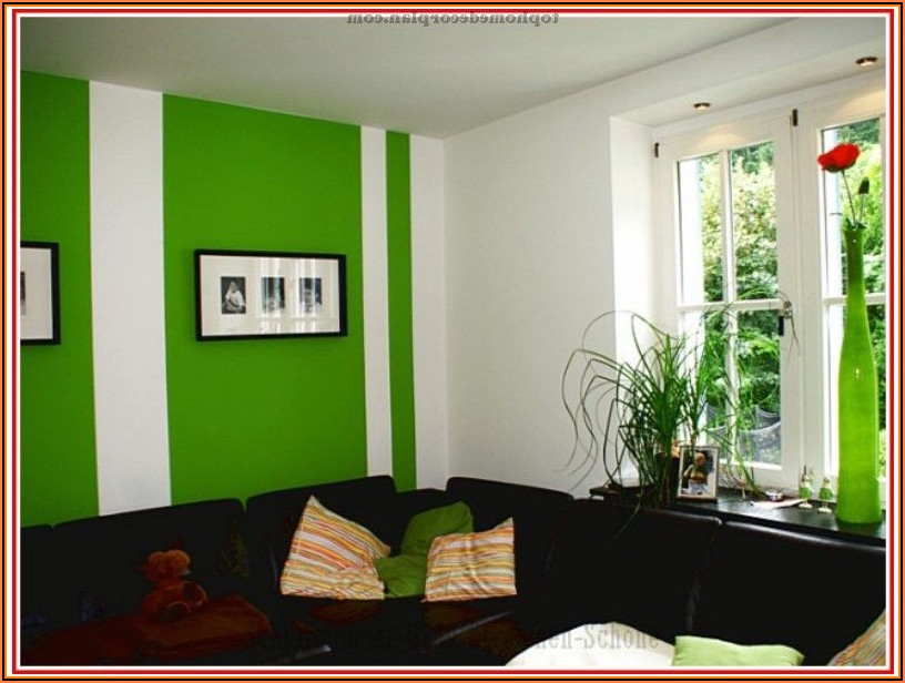 Tapeten Ideen Wohnzimmer Grün