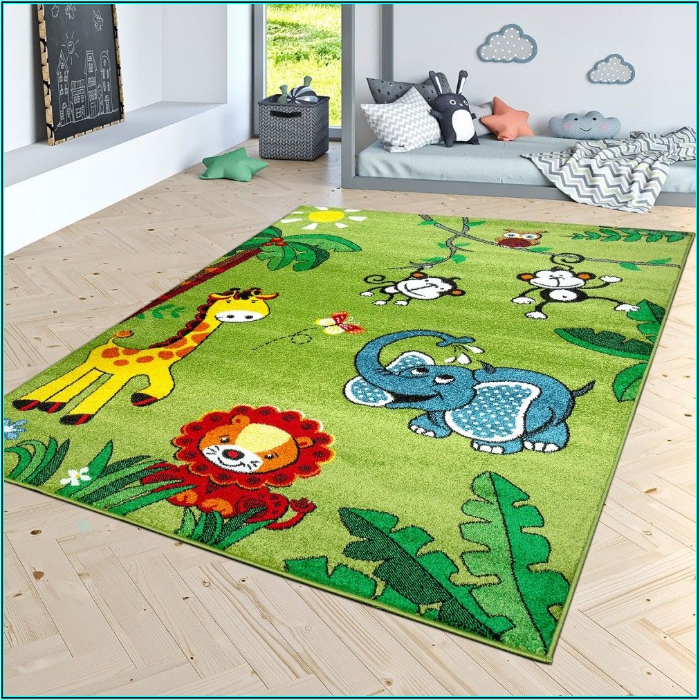 Teppich Für Kinderzimmer Grün