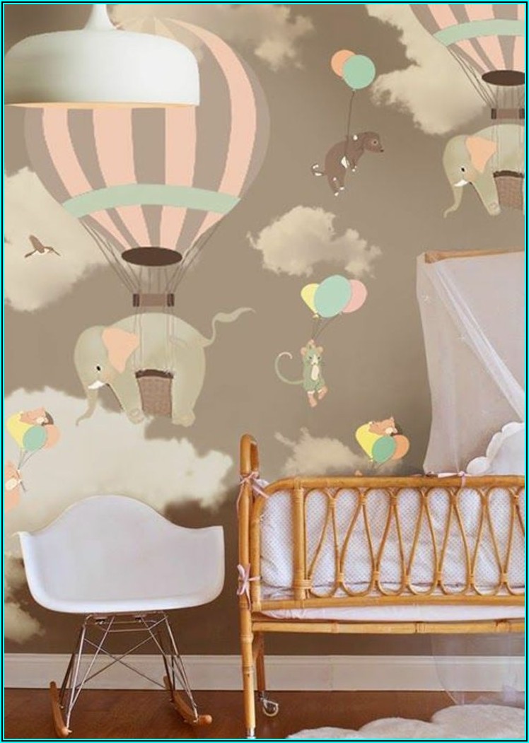 Tapete Babyzimmer Heißluftballon