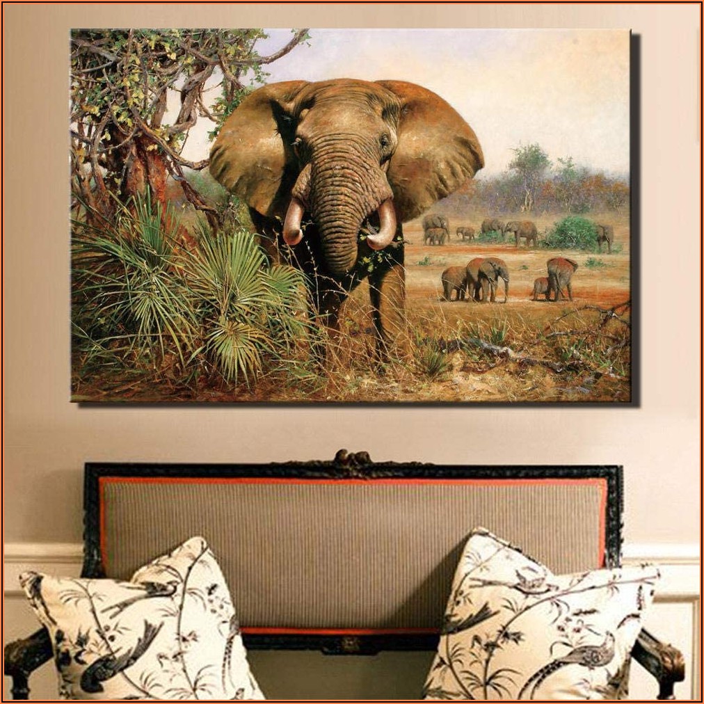 Bilder Wohnzimmer Elefanten